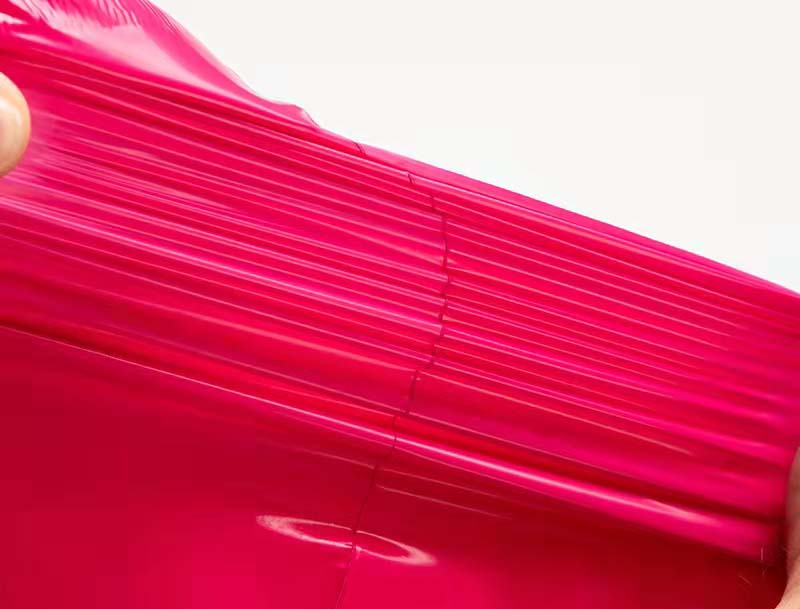 山海关玫红色快递袋-05