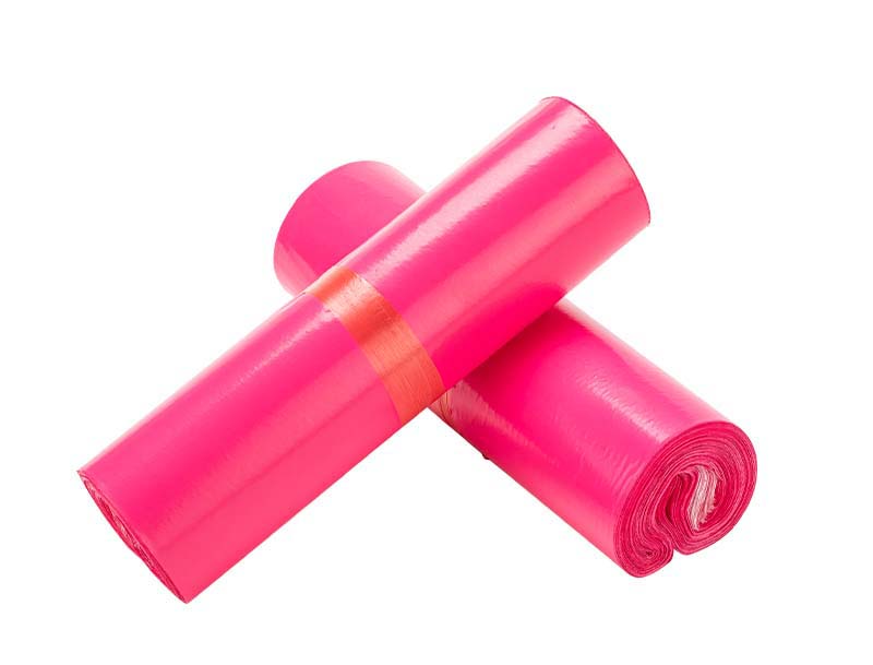 山海关玫红色快递袋-02